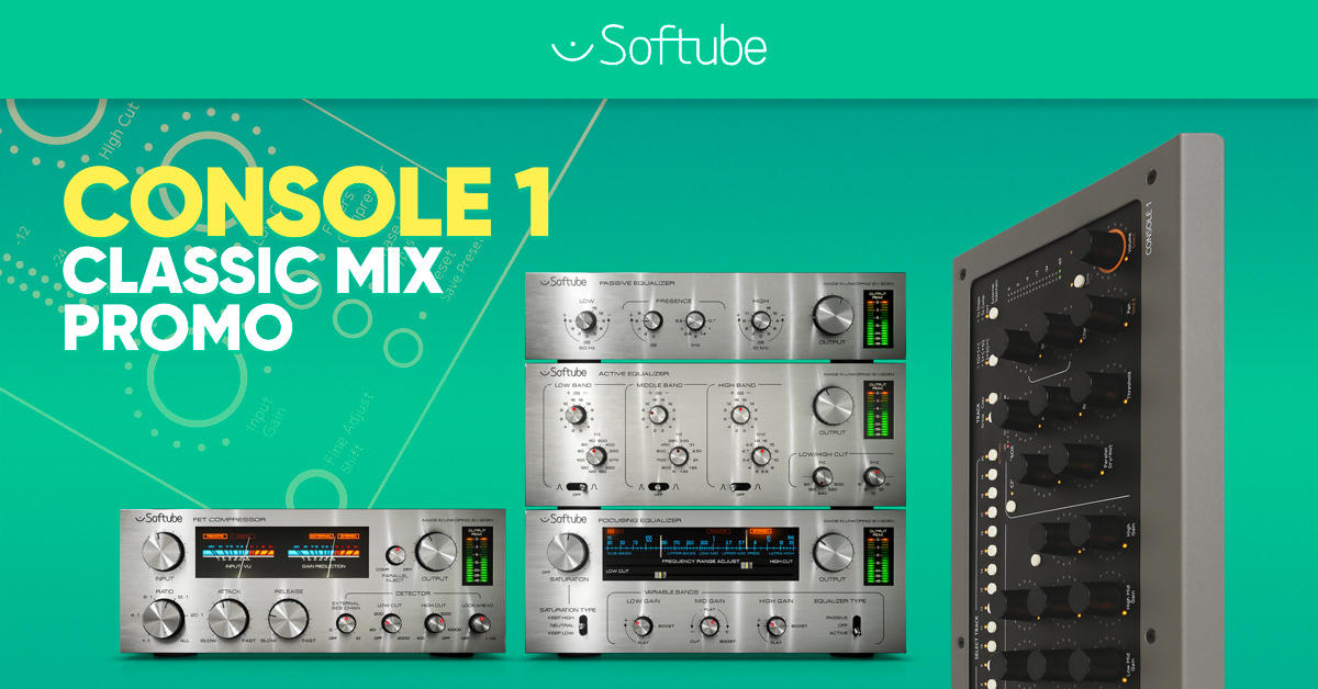 Créez le mix parfait,Softube offre des plug-ins avec Console 1