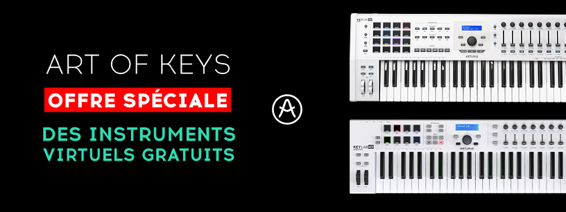 Arturia Art of Keys : des instrus virtuels offerts avec les claviers Keylab MKII et Essential