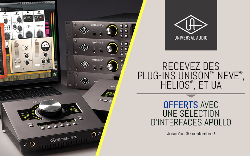 Universal Audio vous offre jusqu'à 1890€ de plugins