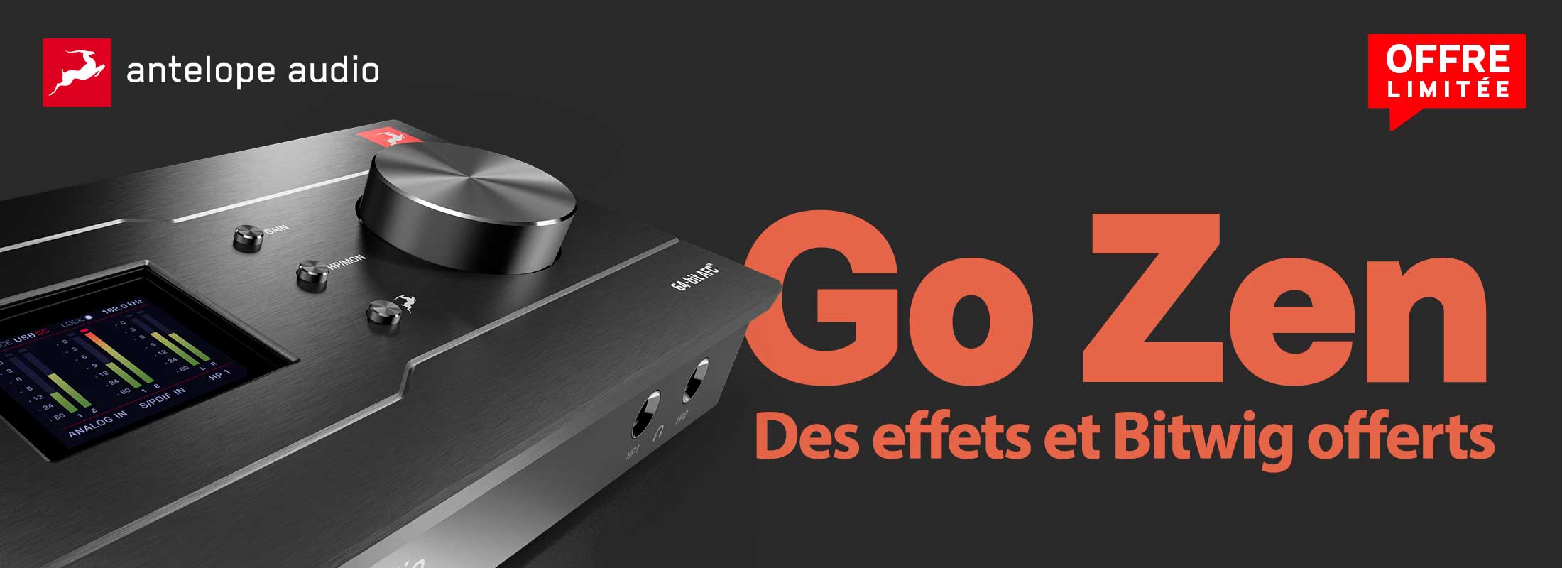 Découvrez les offres de la ZEN Family Antelope Audio