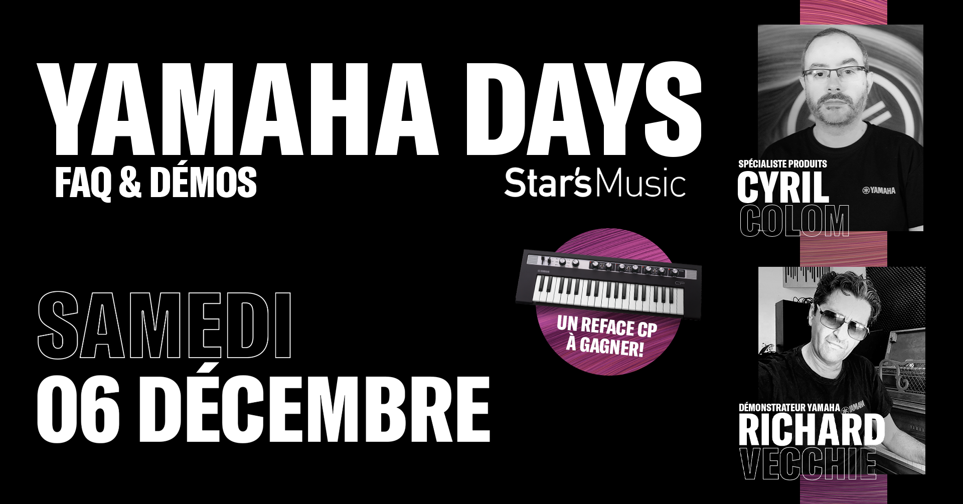 YAMAHA DAYS chez Star's Music Lyon