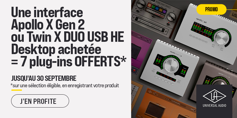 UNIVERSAL AUDIO Apollo X Desktop & Twin X DUO USB HE Plugins Offerts : Promotion