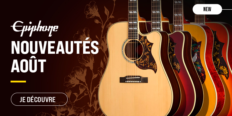 EPIPHONE Nouveautés Août : Nouveauté