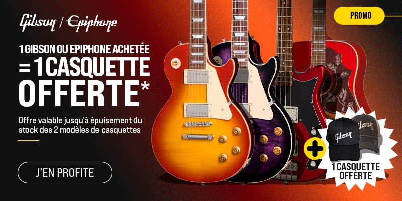 GIBSON / EPIPHONE Casquette Offerte : Promotion