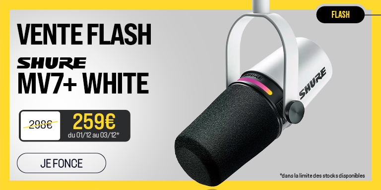  SHURE MV7+ White : Vente Flash