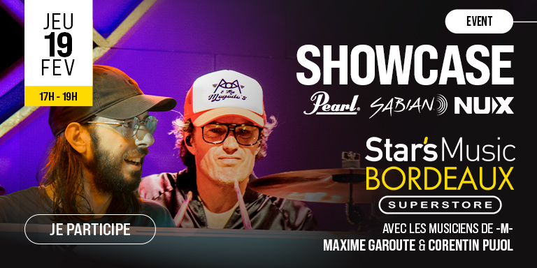 PEARL x SABIAN x NUX Star's Music Bordeaux : Évènement