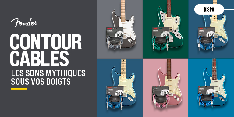 <b><center>FENDER CONTOUR – CÂBLES FIABLES</center></b>