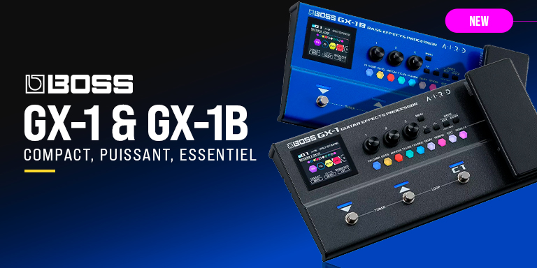 <b><center>BOSS GX-1 & GX-1B – COMPACT, PUISSANT, ESSENTIEL</center></b>
