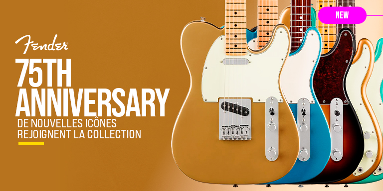 <b><center>NOUVEAUX MODÈLES FENDER 75TH ANNIVERSARY</center></b>