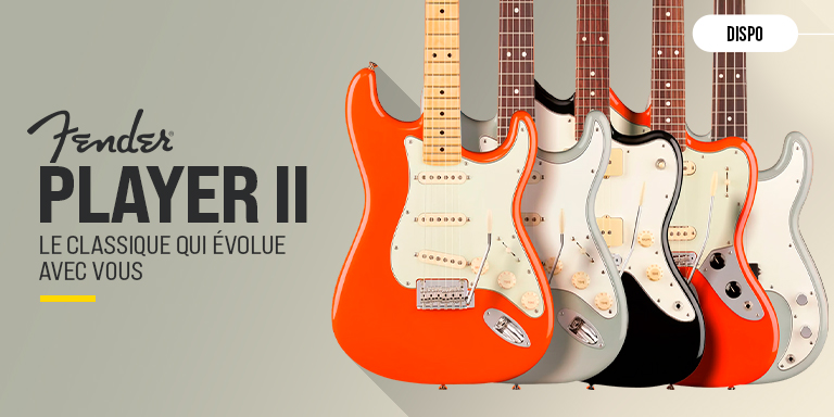 <b><center>FENDER PLAYER II – LA GAMME COMPLÈTE</center></b>
