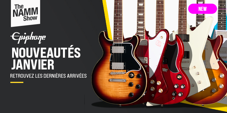 <b><center>NOUVEAUTÉS EPIPHONE – JANVIER 2026</center></b>