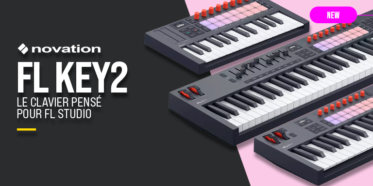 <b><center>NOVATION FLKEY 2 – CONTRÔLEZ FL STUDIO</center></b>