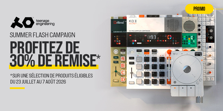 <b><center>30 % DE REMISE SUR DES PRODUITS TEENAGE ENGINEERING</center></b>