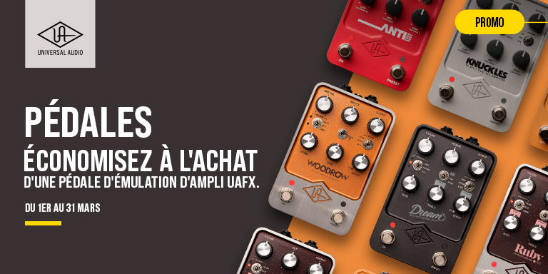 <b><center>UAFX – ÉCONOMISEZ SUR LES AMPLIS</center></b>