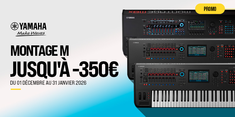 <b><center>YAMAHA MONTAGE M – JUSQU’À 350€ DE REMISE</center></b>