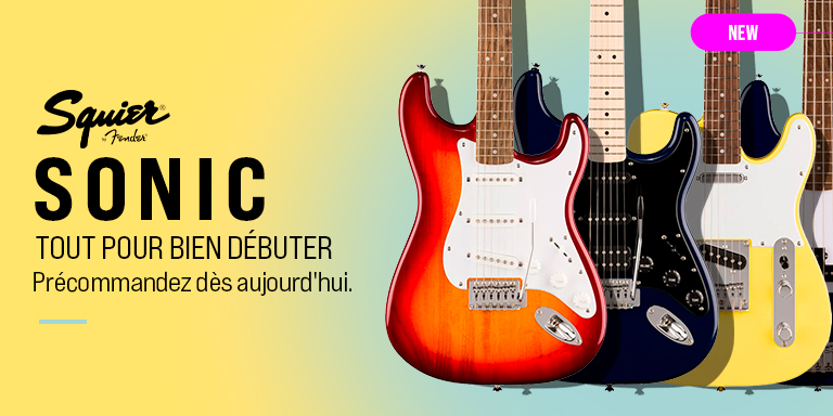 <b><center>SQUIER SONIC – VOTRE PREMIÈRE FENDER</center></b>