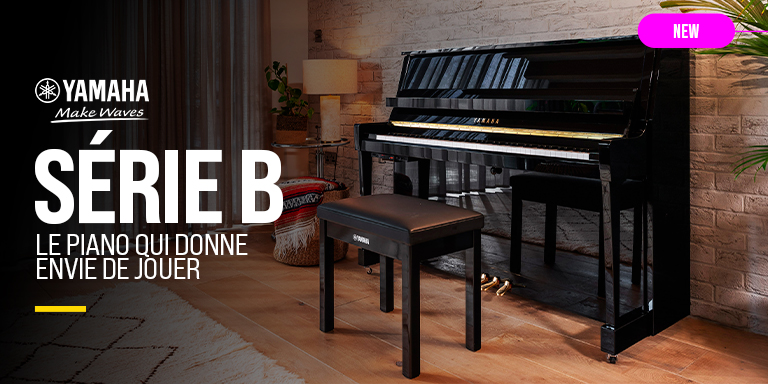 <b><center>YAMAHA SERIES B – PIANOS DROITS</center></b>