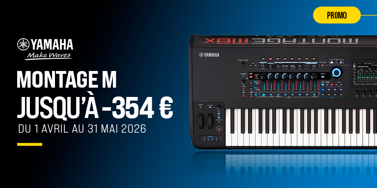 <b><center>YAMAHA MONTAGE M – JUSQU’À 354€ OFFERTS</center></b>