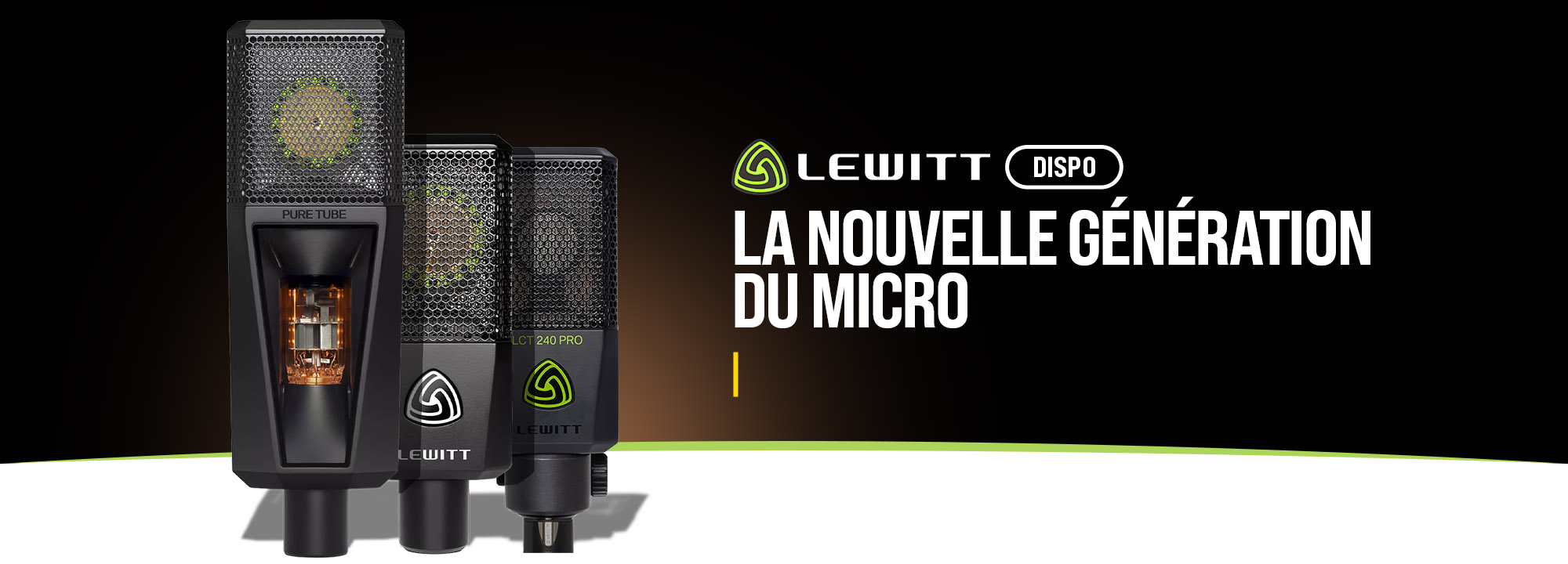 Bannière Lewitt microphones
