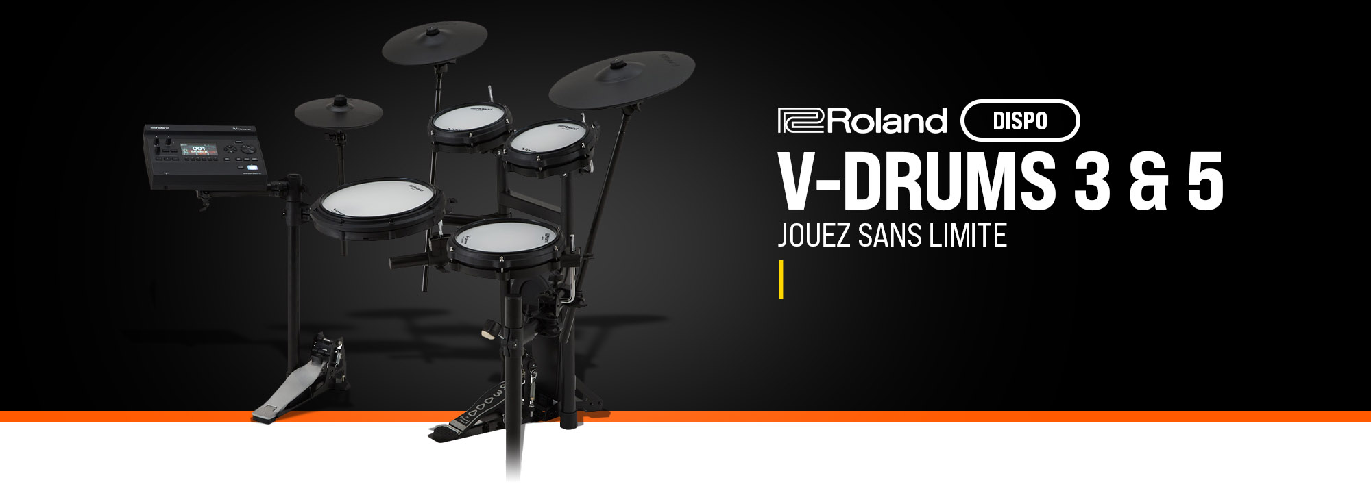 Bannière Roland V-Drums série 3 et 5