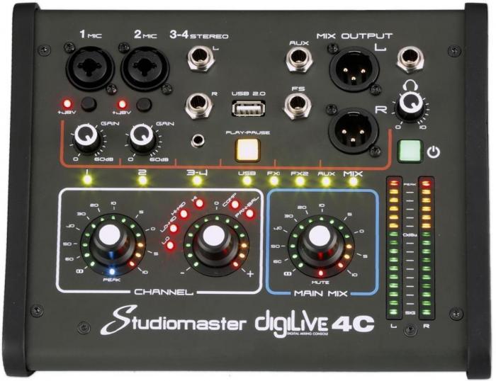 Table de mixage numérique Studiomaster DIGILIVE 4C