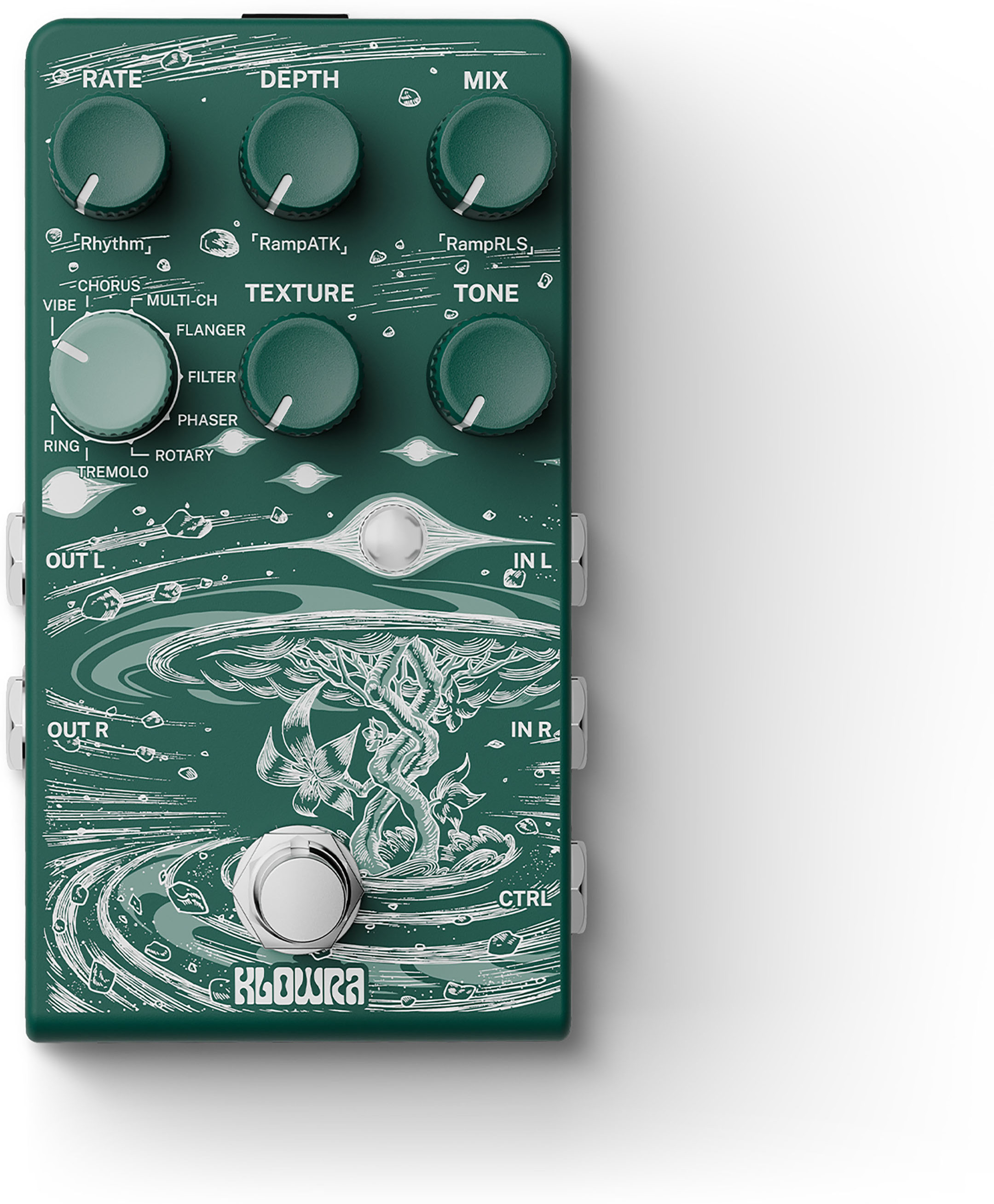 Klowra Kbs-03 Sprout Modulation - PÉdale Chorus / Flanger / Phaser / Tremolo - Main picture
