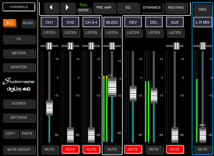 Studiomaster Digilive 4c - Table De Mixage NumÉrique - Variation 5