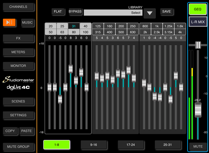 Studiomaster Digilive 4c - Table De Mixage NumÉrique - Variation 6