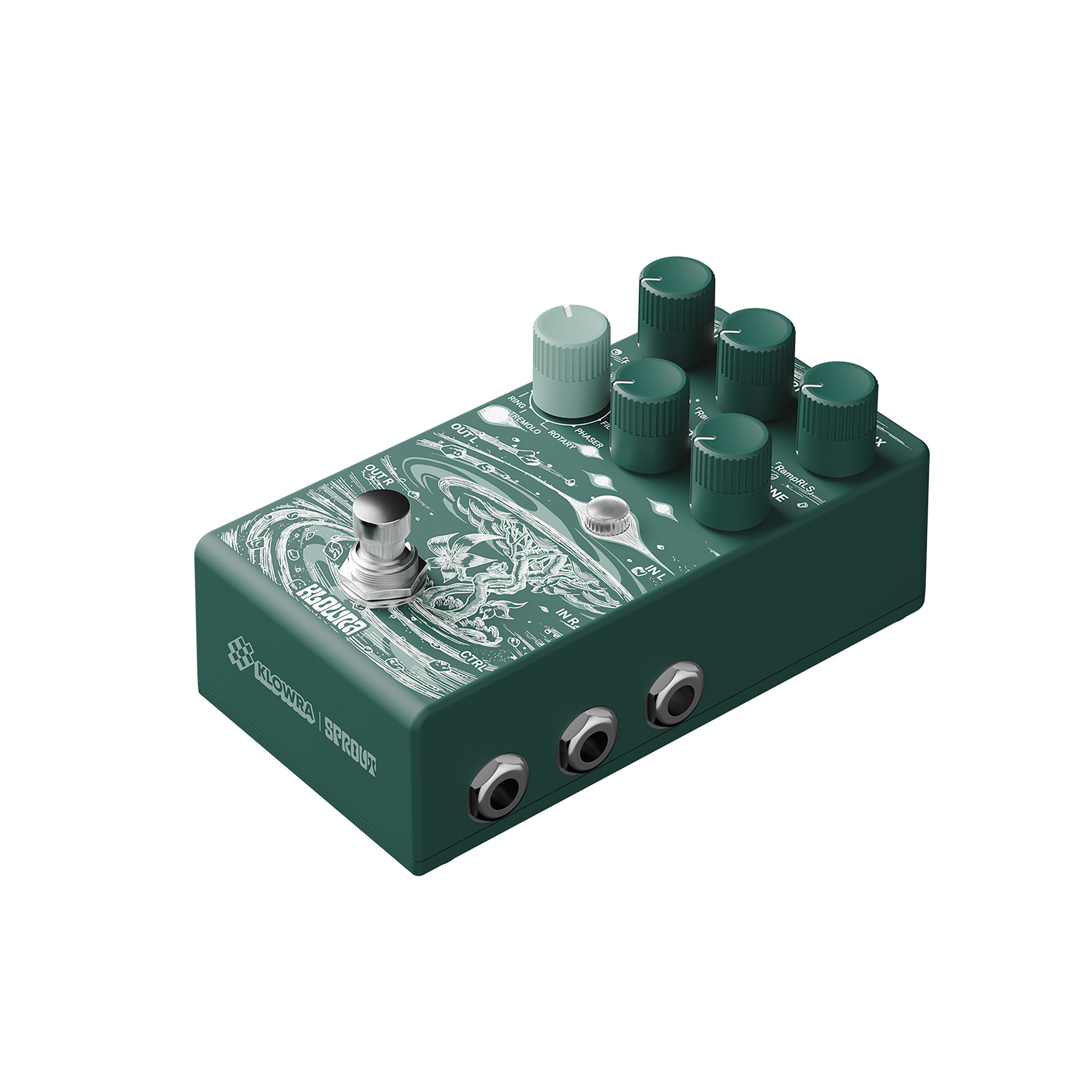 Klowra Kbs-03 Sprout Modulation - PÉdale Chorus / Flanger / Phaser / Tremolo - Variation 2