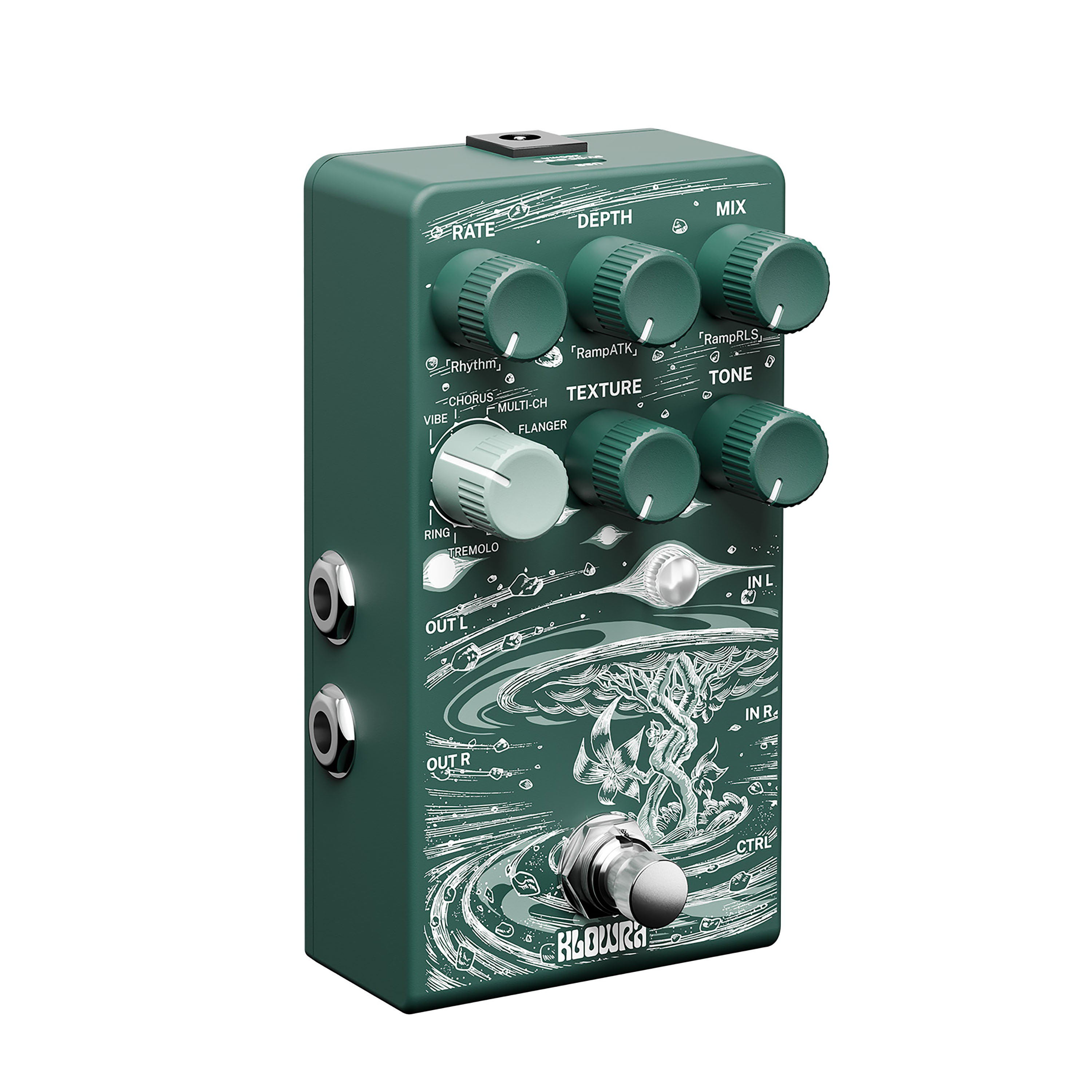 Klowra Kbs-03 Sprout Modulation - PÉdale Chorus / Flanger / Phaser / Tremolo - Variation 3