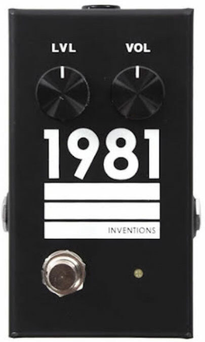 1981 Inventions Lvl Guitar & Bass Preamp/overdrive  Black/white - PÉdale Overdrive / Distortion / Fuzz - Main picture