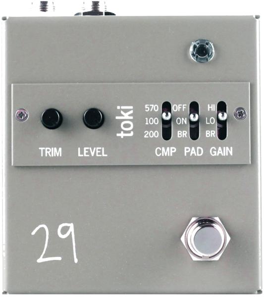 29 pedals Toki Fuzzy driver Overdrive, distortion & fuzz effect pedal