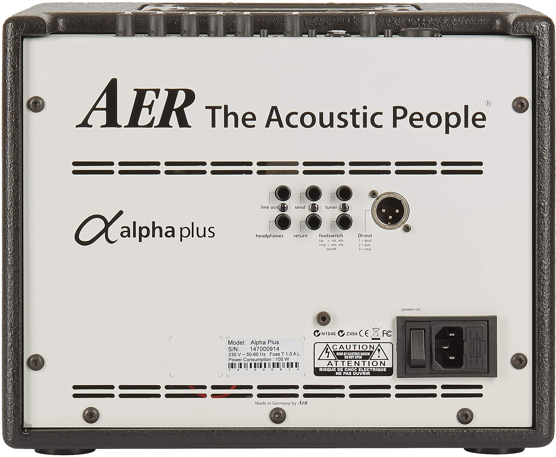 Aer Alpha Plus 40w  1x8 Black +housse - Combo Ampli Acoustique - Variation 2