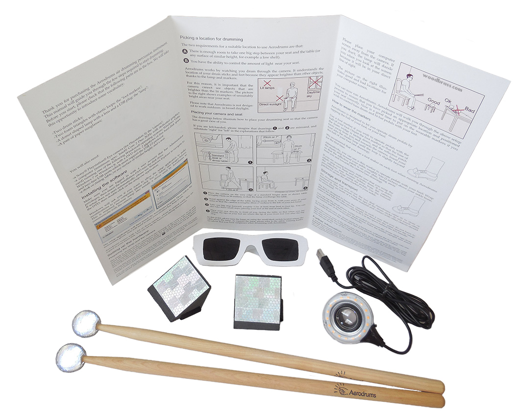 Aerodrums Virtual Percussion Kit - Kit Batterie Électronique - Variation 1