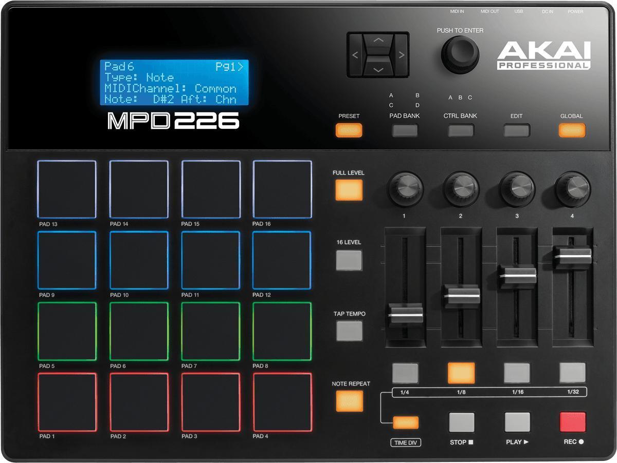 Contrôleur midi Akai MPD226