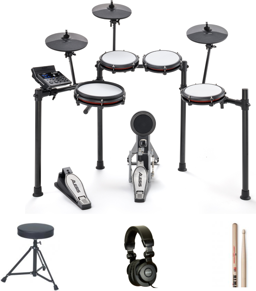 Alesis Nitro Max Bundle Complet - X-hp1 + Dt90 + Vic5a - Kit Batterie Électronique - Main picture