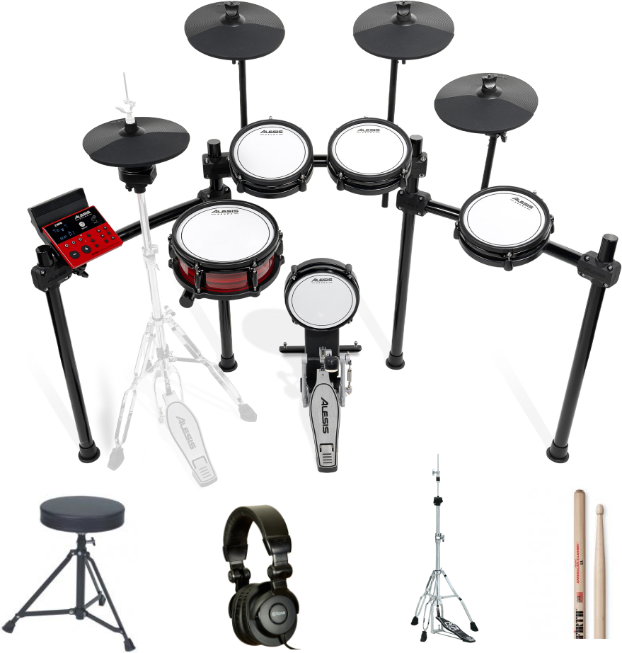 Alesis Nitro Ultimate Bundle Complet - X-hp1 + Dt90 + Hh45wn + Vic5a - Pack Batterie - Main picture