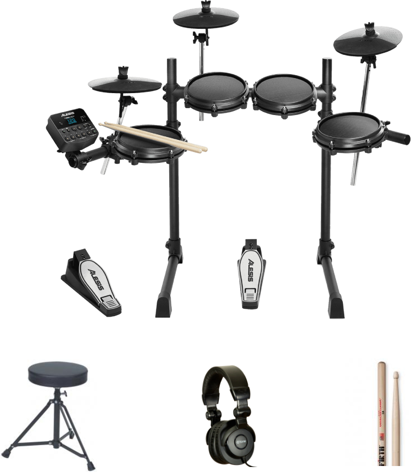 Alesis Turbo Mesh Bundle Complet - X-hp1 + Dt90 + Vic5a - Pack Batterie - Main picture