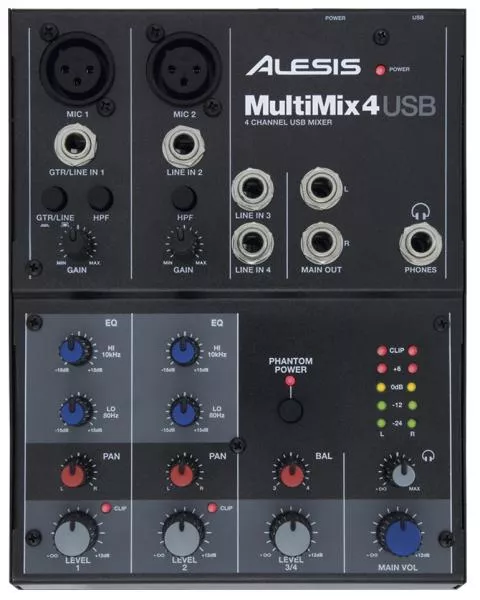 Table de mixage analogique Alesis Multimix 4 USB