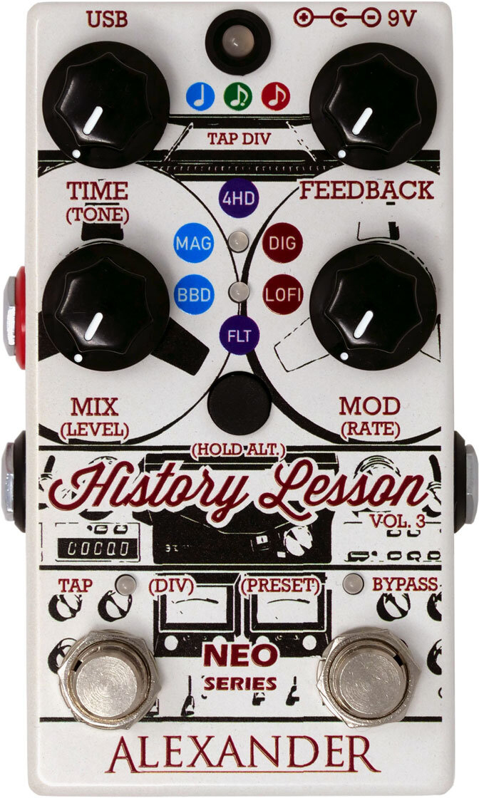 Alexander Pedals History Lesson V3 Delay - PÉdale Reverb / Delay / Echo - Main picture