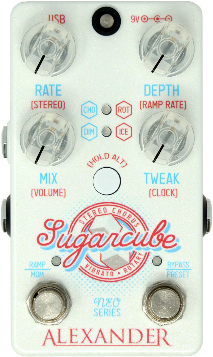 Alexander Pedals Sugarcube Chorus - PÉdale Chorus / Flanger / Phaser / Tremolo - Main picture