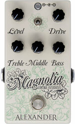 Pédale overdrive / distortion / fuzz Alexander pedals MAGNOLIA OVERDRIVE