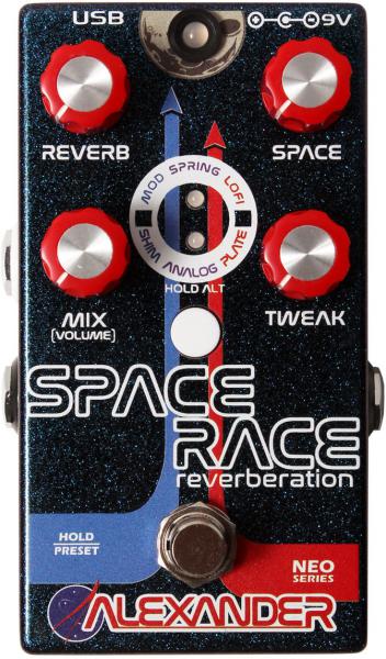 Pédale reverb / delay / echo Alexander pedals Space Race Reverb Neo