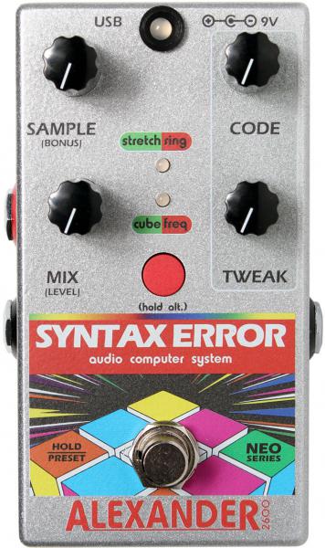 Pédale chorus / flanger / phaser / tremolo Alexander pedals Syntax Error