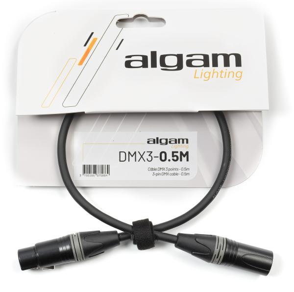 Algam lighting 3-point DMX cable - 0.5 m Cable