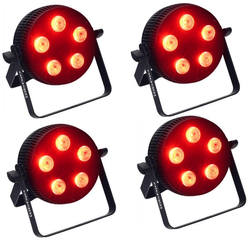 Pack eclairage Algam lighting 4 x Slimpar-510-Quad