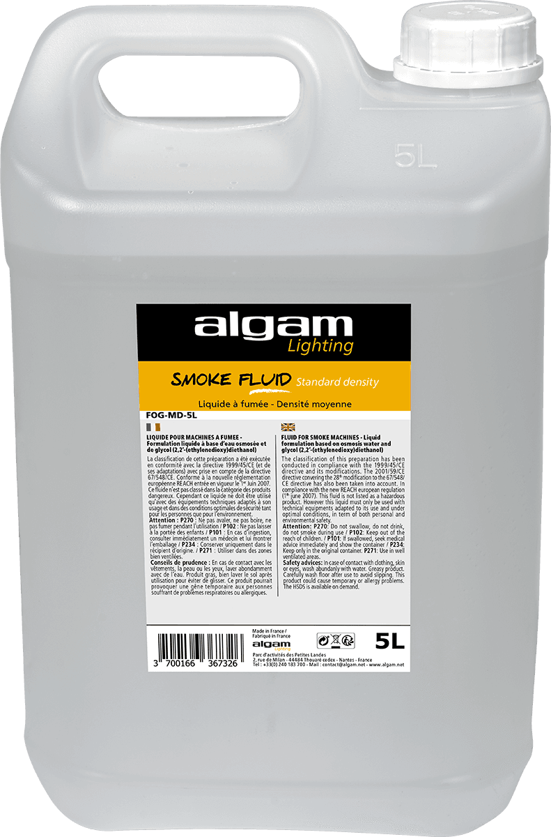 Algam Lighting Fog Faible Densite - 5 Litres - Liquide Machine Effet De Scene - Main picture