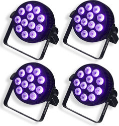 Pack eclairage Algam lighting 4 x Slimpar-1210-HEX +