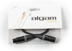 Câble Algam lighting Adaptateur DMX mâle 3 points/femelle 5 points - 0,3 m