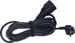 Rallonge standard PVC H05VV-F - 3G1,5mm² - 5m noir
